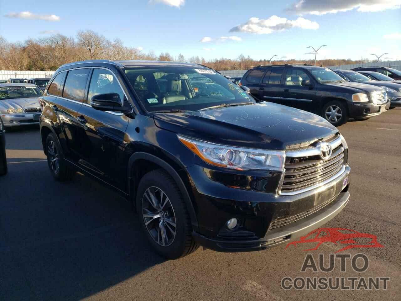 TOYOTA HIGHLANDER 2016 - 5TDJKRFH5GS503787