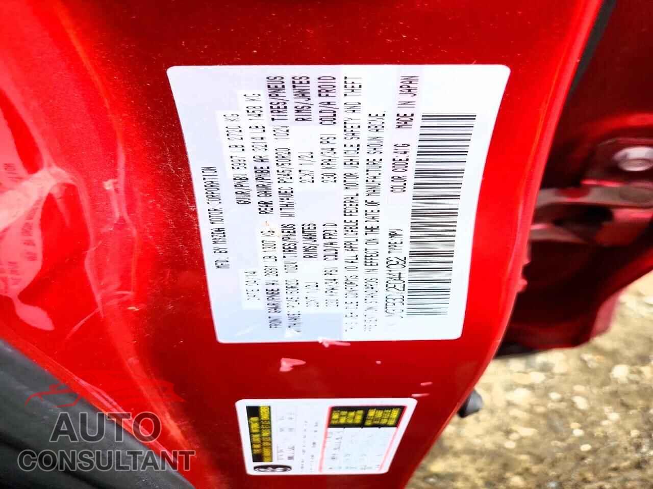 MAZDA CX-9 2014 - JM3TB3DV2E0441092