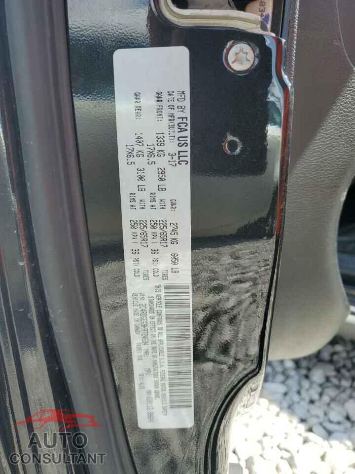 DODGE CARAVAN 2017 - 2C4RDGEG9HR724894