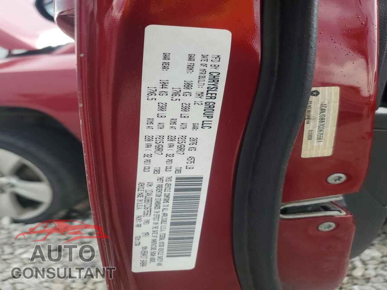 JEEP COMPASS 2012 - 1C4NJDBB7CD675561
