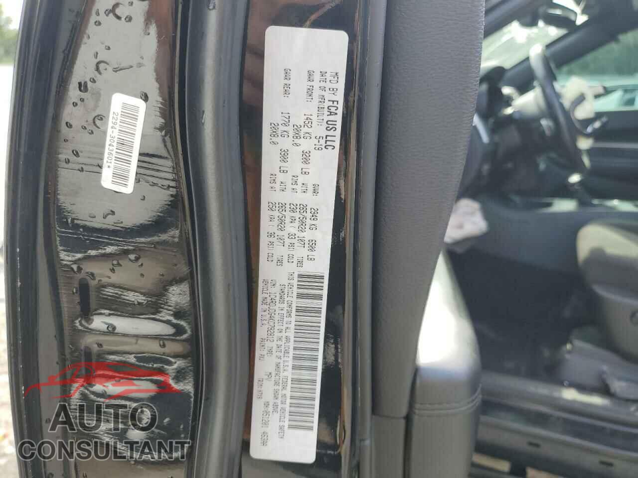 DODGE DURANGO 2019 - 1C4RDJDG4KC792812