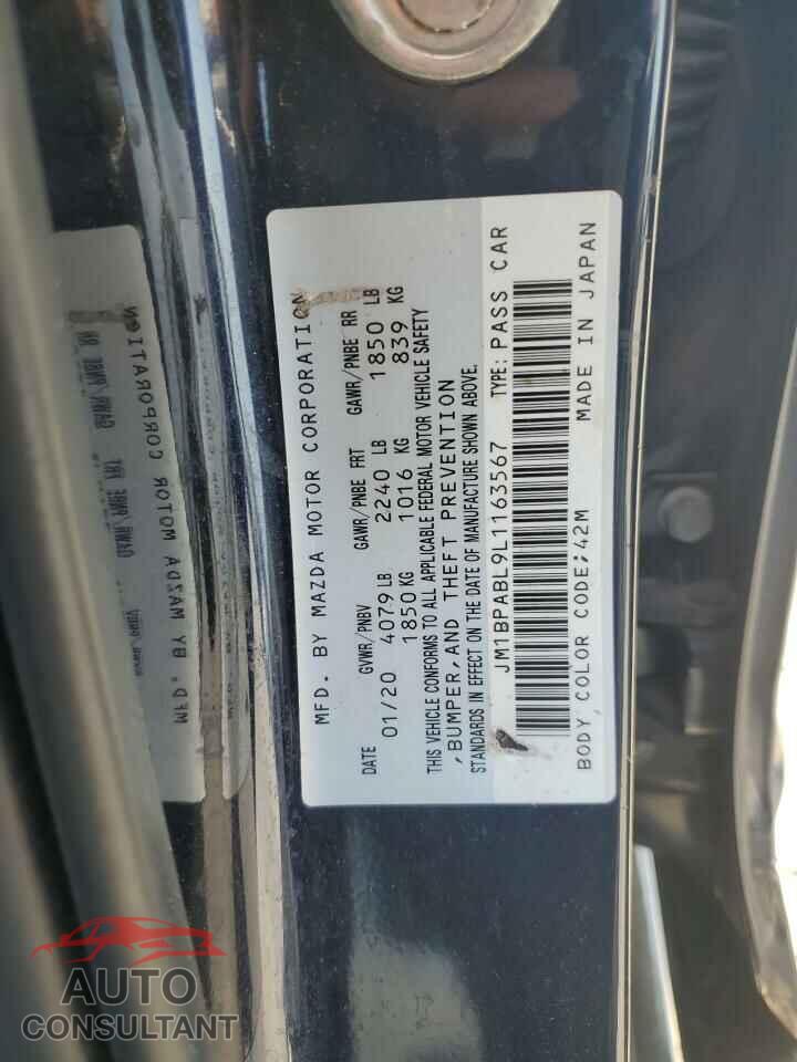 MAZDA 3 2020 - JM1BPABL9L1163567