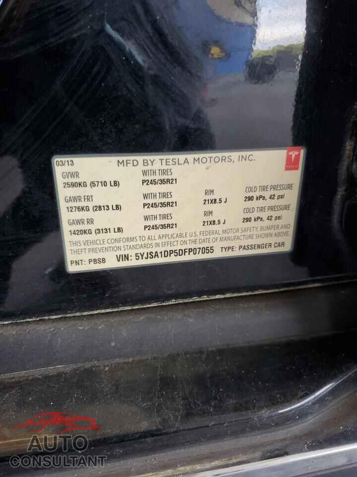 TESLA MODEL S 2013 - 5YJSA1DP5DFP07055