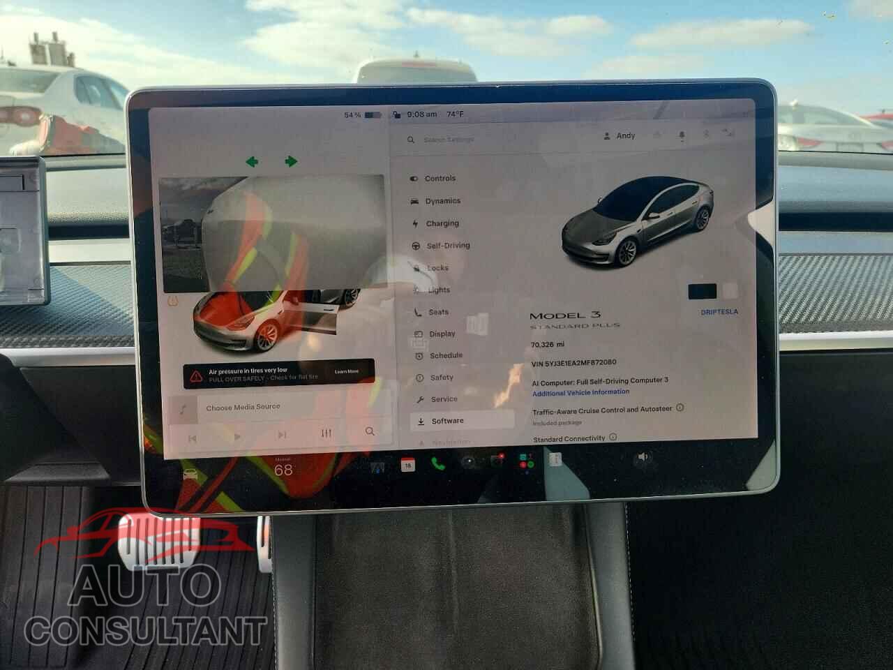 TESLA MODEL 3 2021 - 5YJ3E1EA2MF872080
