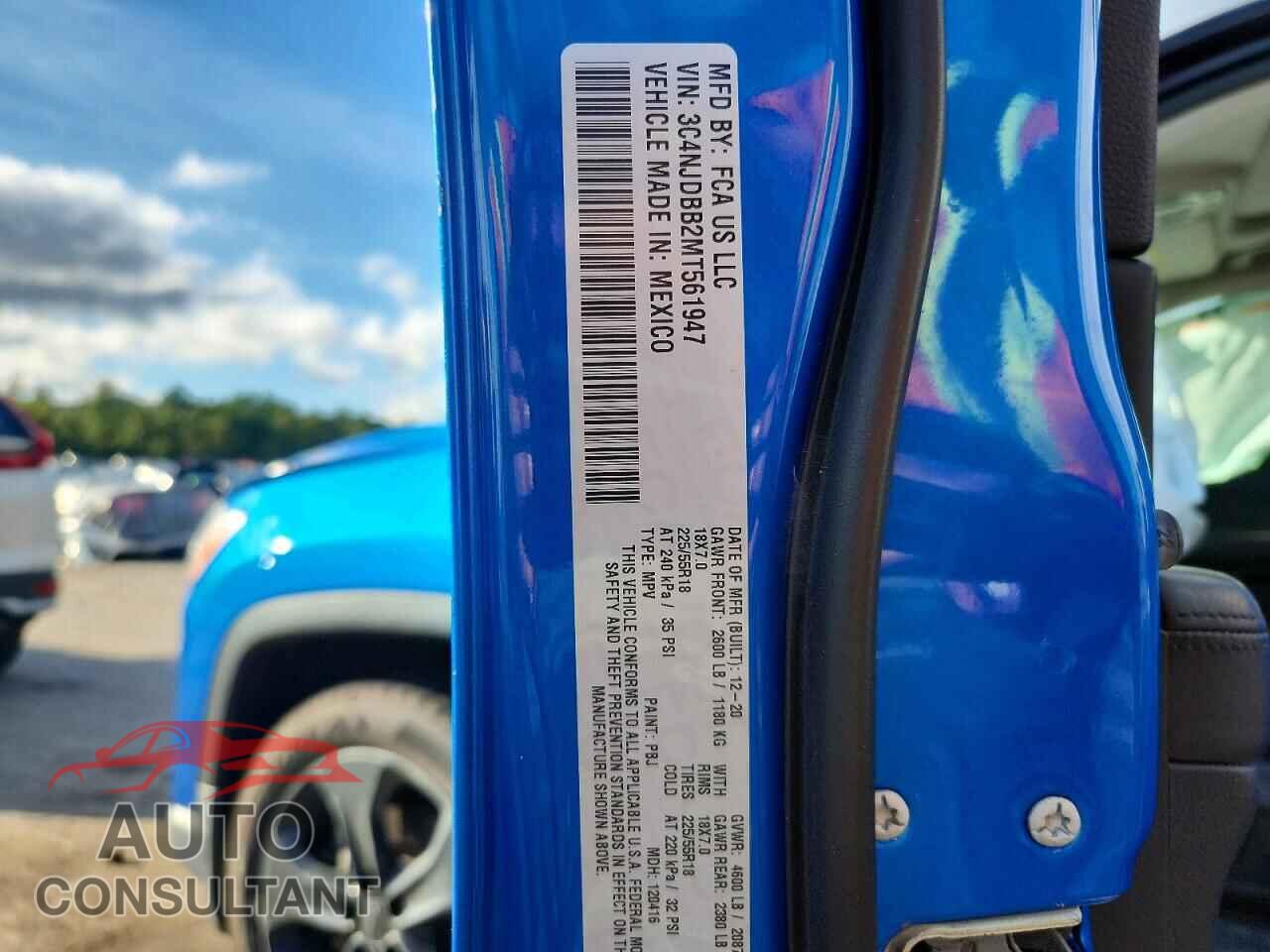 JEEP COMPASS 2021 - 3C4NJDBB2MT561947