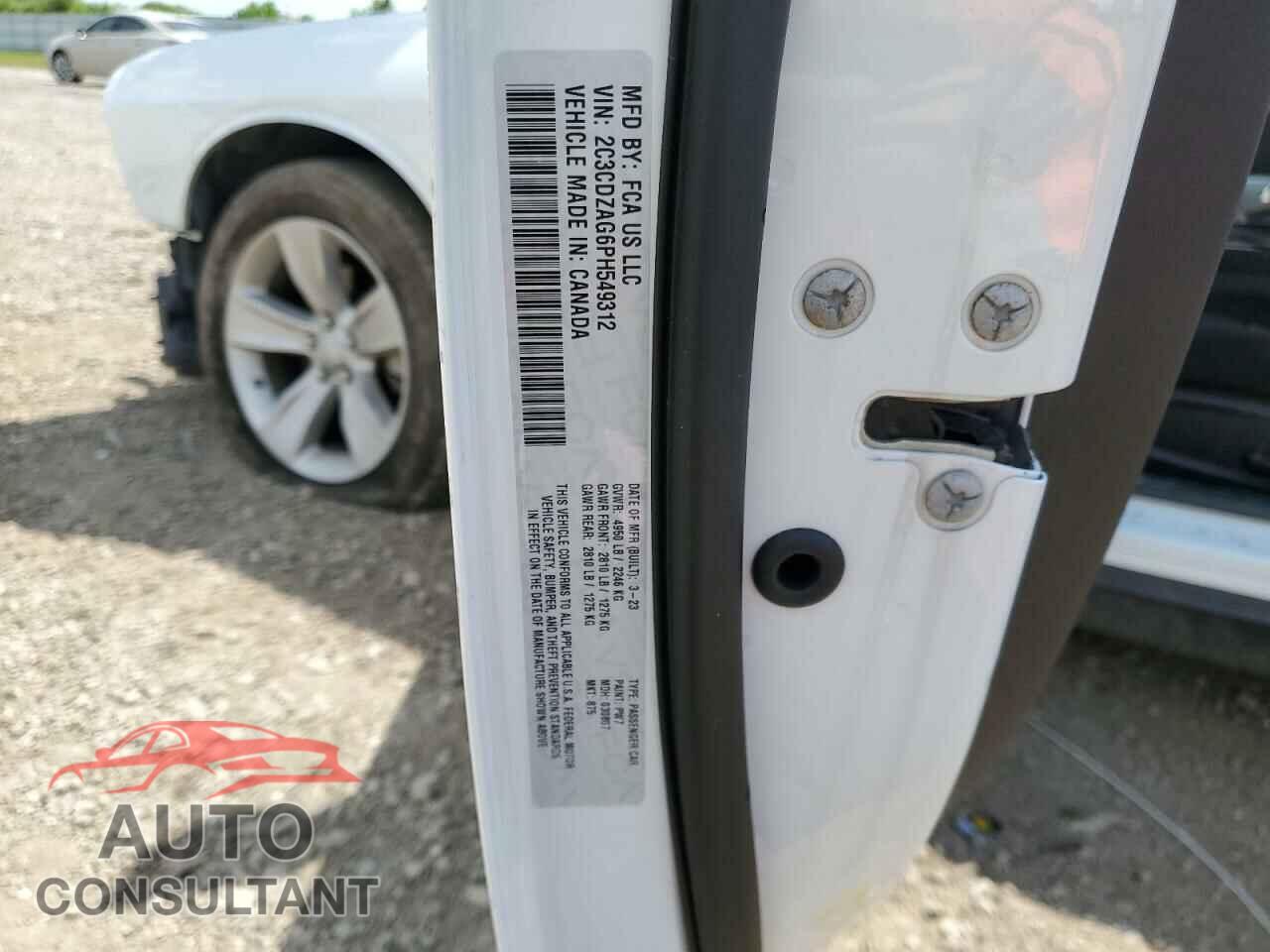 DODGE CHALLENGER 2023 - 2C3CDZAG6PH549312