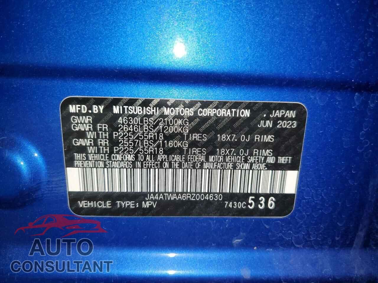 MITSUBISHI ECLIPSE 2024 - JA4ATWAA6RZ004630