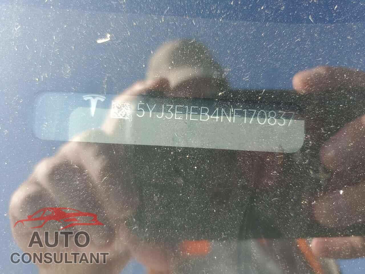 TESLA MODEL 3 2022 - 5YJ3E1EB4NF170837