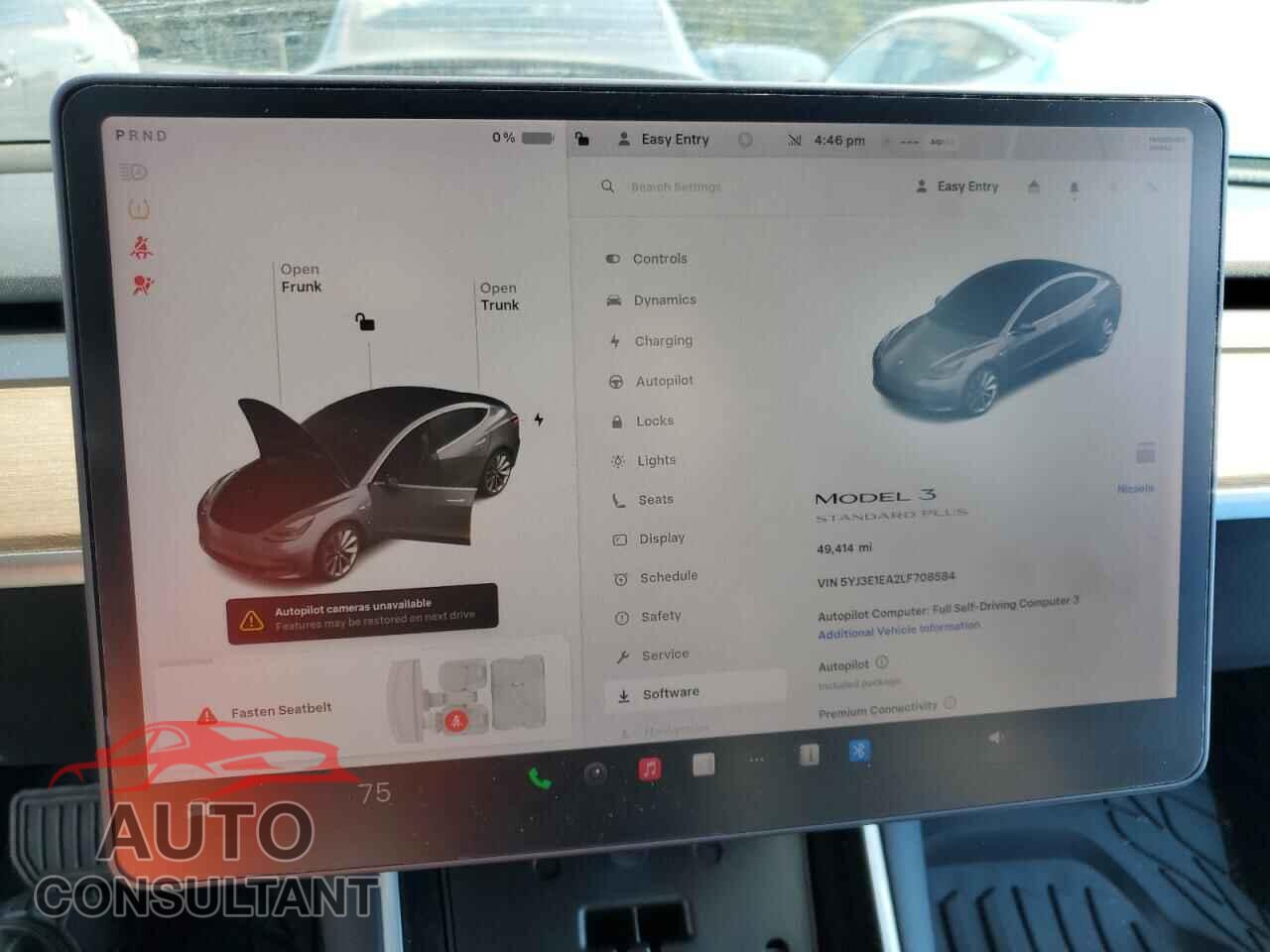 TESLA MODEL 3 2020 - 5YJ3E1EA2LF708584