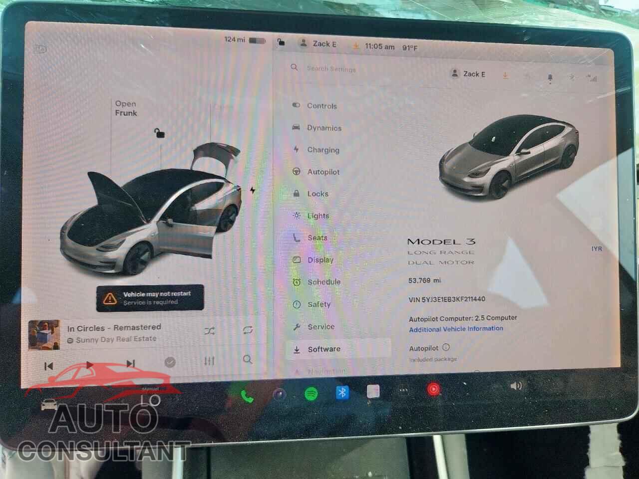 TESLA MODEL 3 2019 - 5YJ3E1EB3KF211440