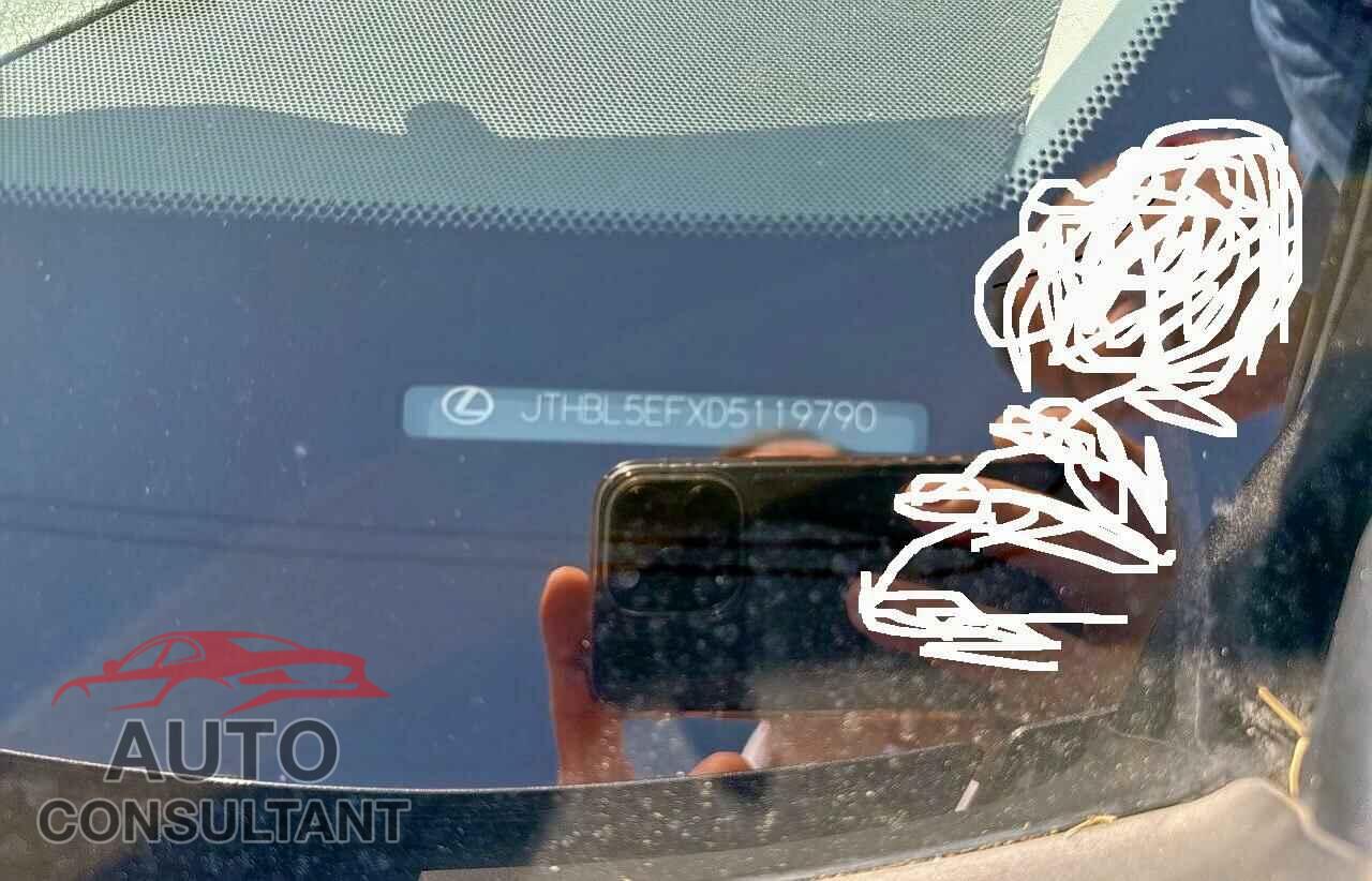 LEXUS LS460 2013 - JTHBL5EFXD5119790