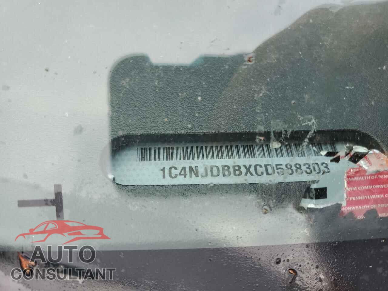 JEEP COMPASS 2012 - 1C4NJDBBXCD588303