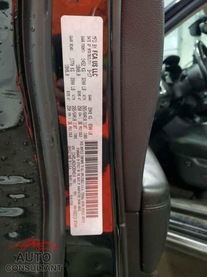 DODGE DURANGO 2017 - 1C4RDJAG5HC854814