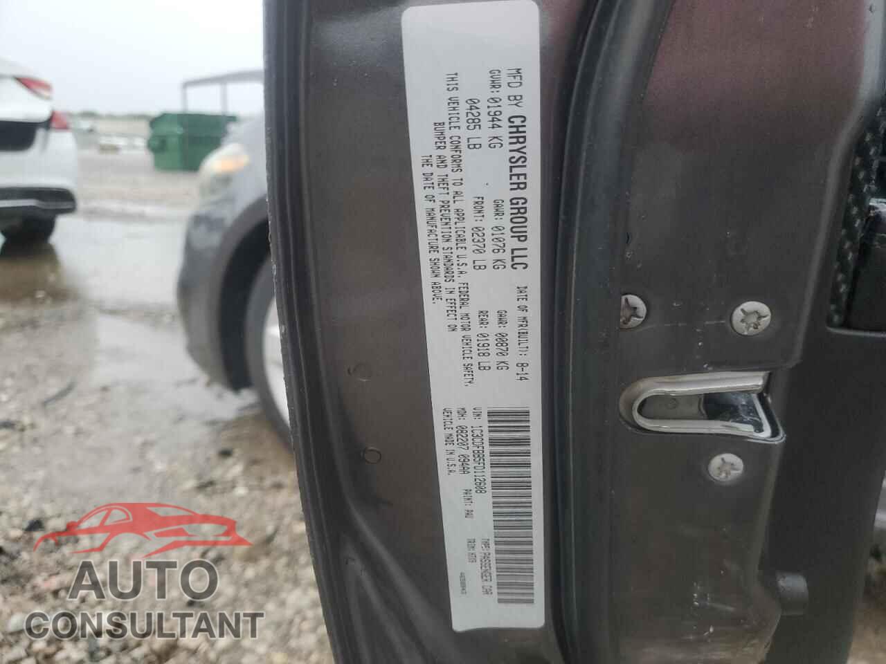 DODGE DART 2015 - 1C3CDFBB5FD112608