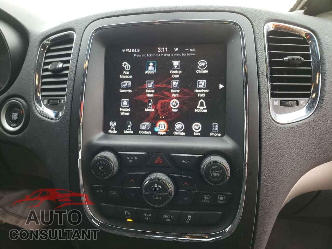 DODGE DURANGO 2017 - 1C4SDJCT0HC623430