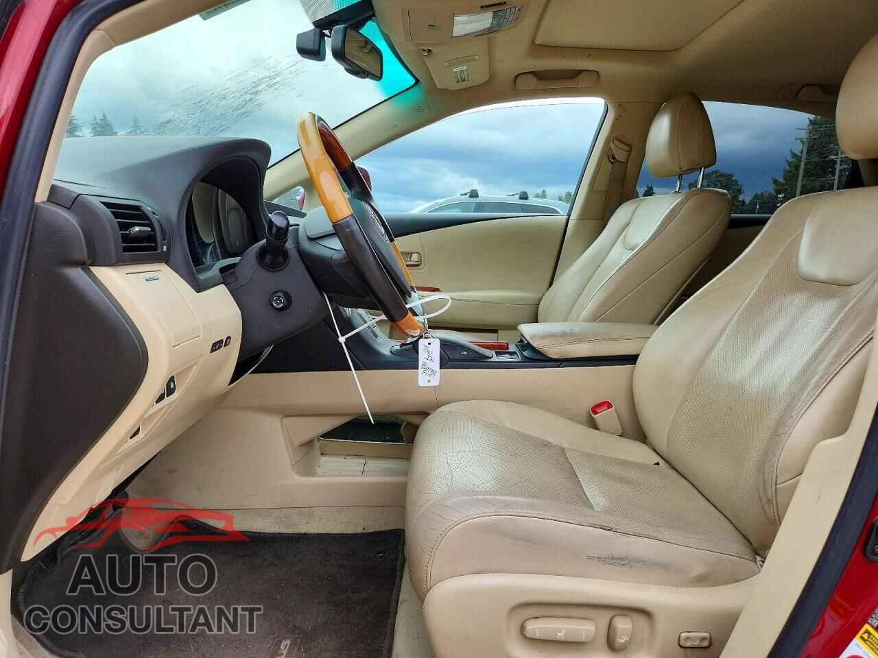 LEXUS RX350 2010 - 2T2BK1BA5AC027504