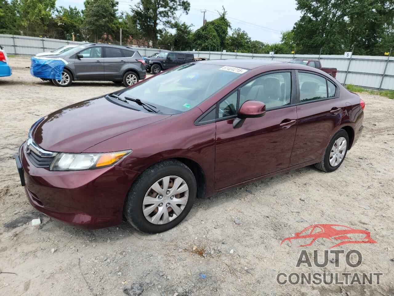 HONDA CIVIC 2012 - 19XFB2F51CE386698