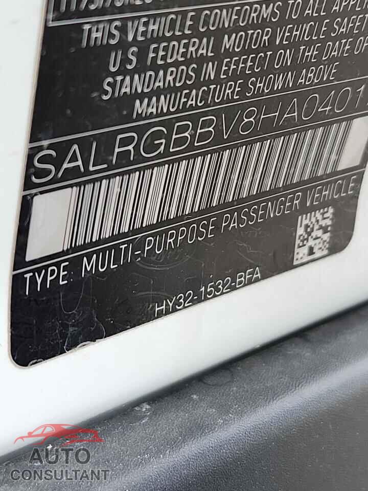 LAND ROVER DISCOVERY 2017 - SALRGBBV8HA040171