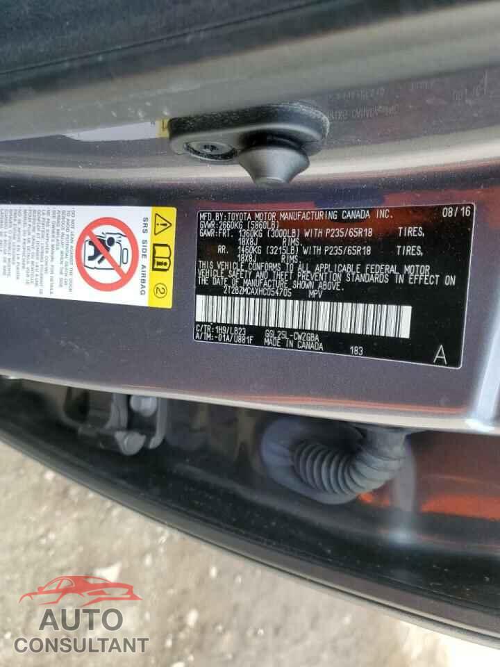 LEXUS RX350 2017 - 2T2BZMCAXHC054705