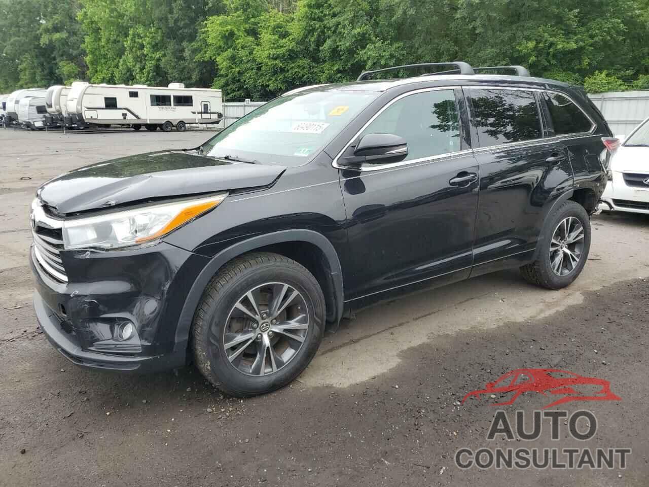 TOYOTA HIGHLANDER 2016 - 5TDJKRFH7GS320018