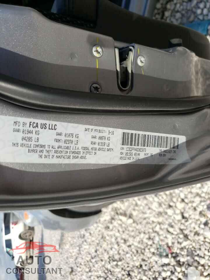 DODGE DART 2016 - 1C3CDFFA4GD823073