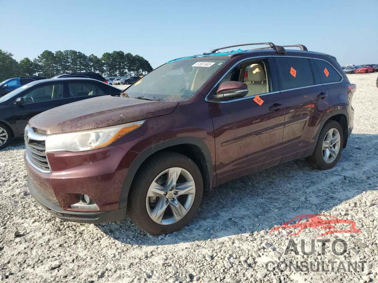TOYOTA HIGHLANDER 2015 - 5TDDKRFH3FS151806