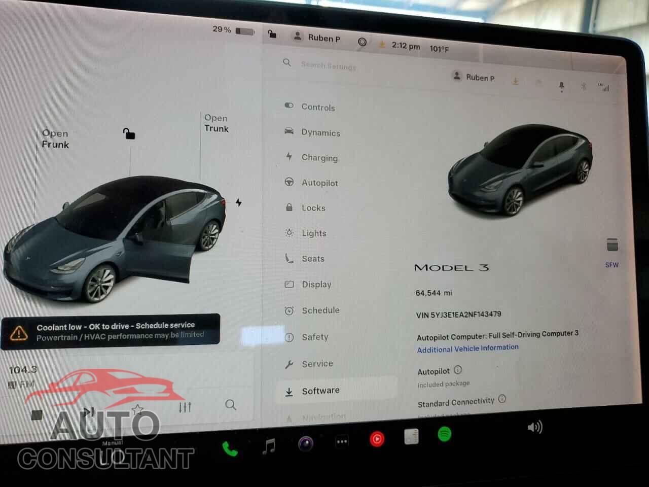 TESLA MODEL 3 2022 - 5YJ3E1EA2NF143479