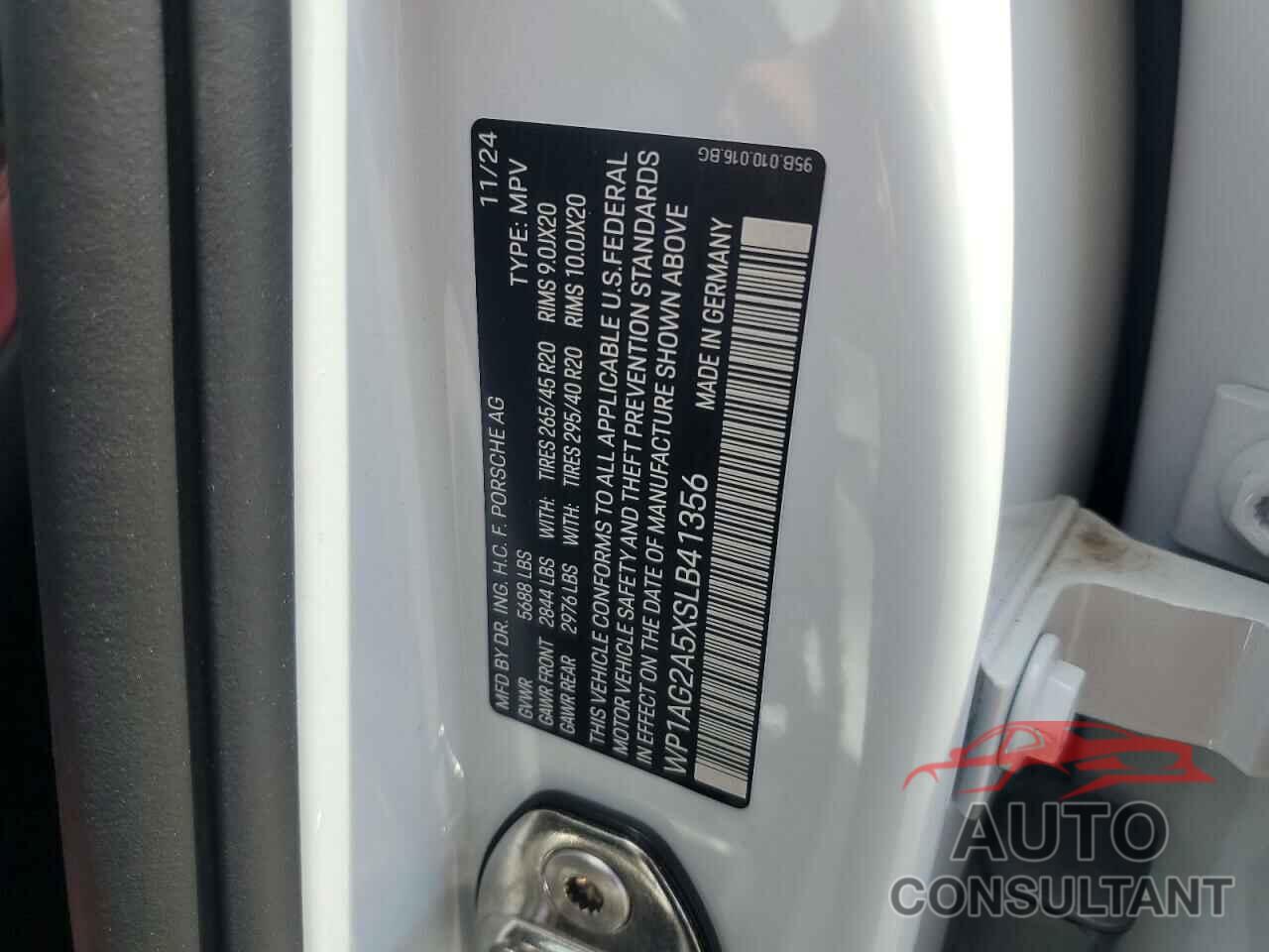 PORSCHE MACAN 2025 - WP1AG2A5XSLB41356