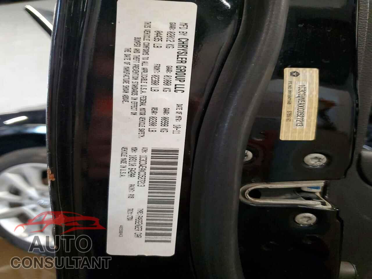 DODGE CALIBER 2012 - 1C3CDWEAXCD527213