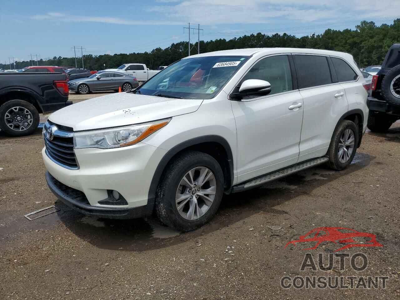 TOYOTA HIGHLANDER 2016 - 5TDZKRFH1GS122358