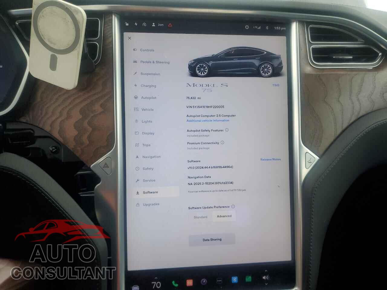 TESLA MODEL S 2017 - 5YJSA1E19HF220005