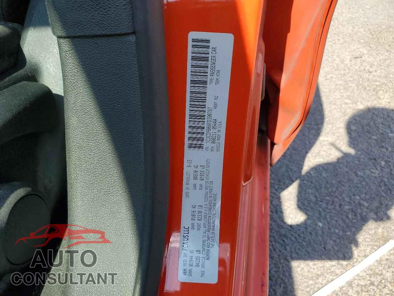 DODGE DART 2015 - 1C3CDFBB6FD390787