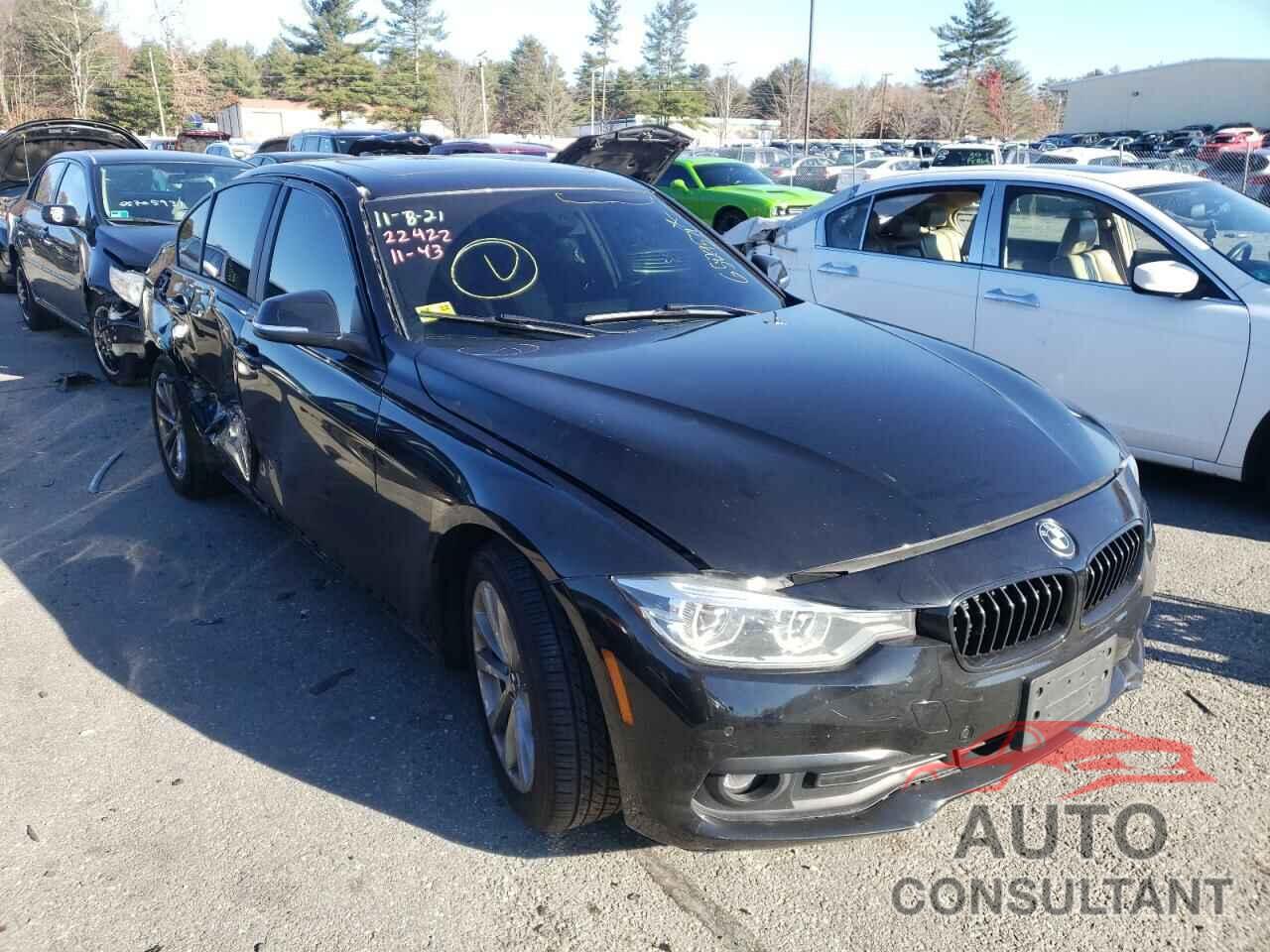 BMW 3 SERIES 2017 - WBA8E5G35HNU43323