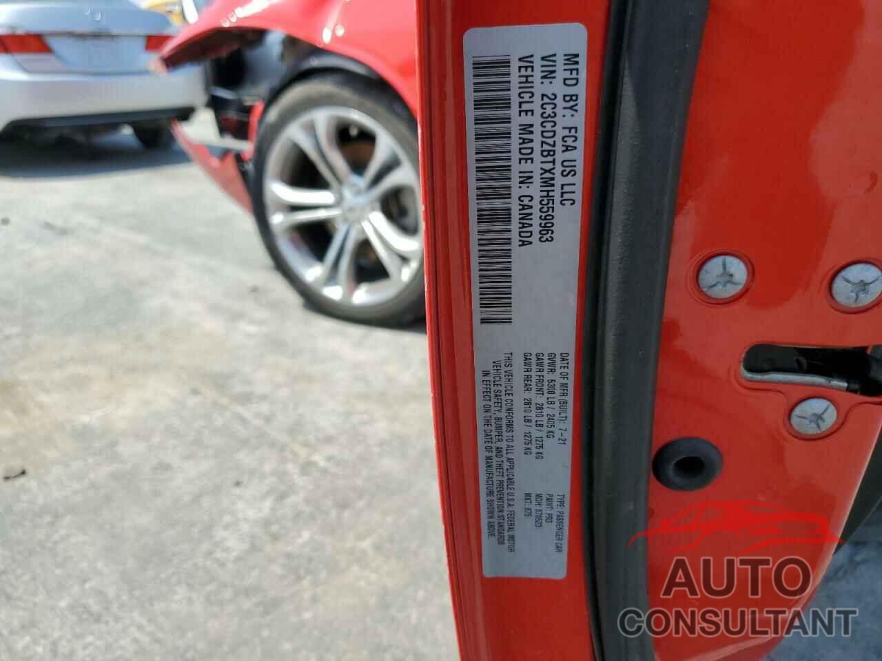DODGE CHALLENGER 2021 - 2C3CDZBTXMH559963