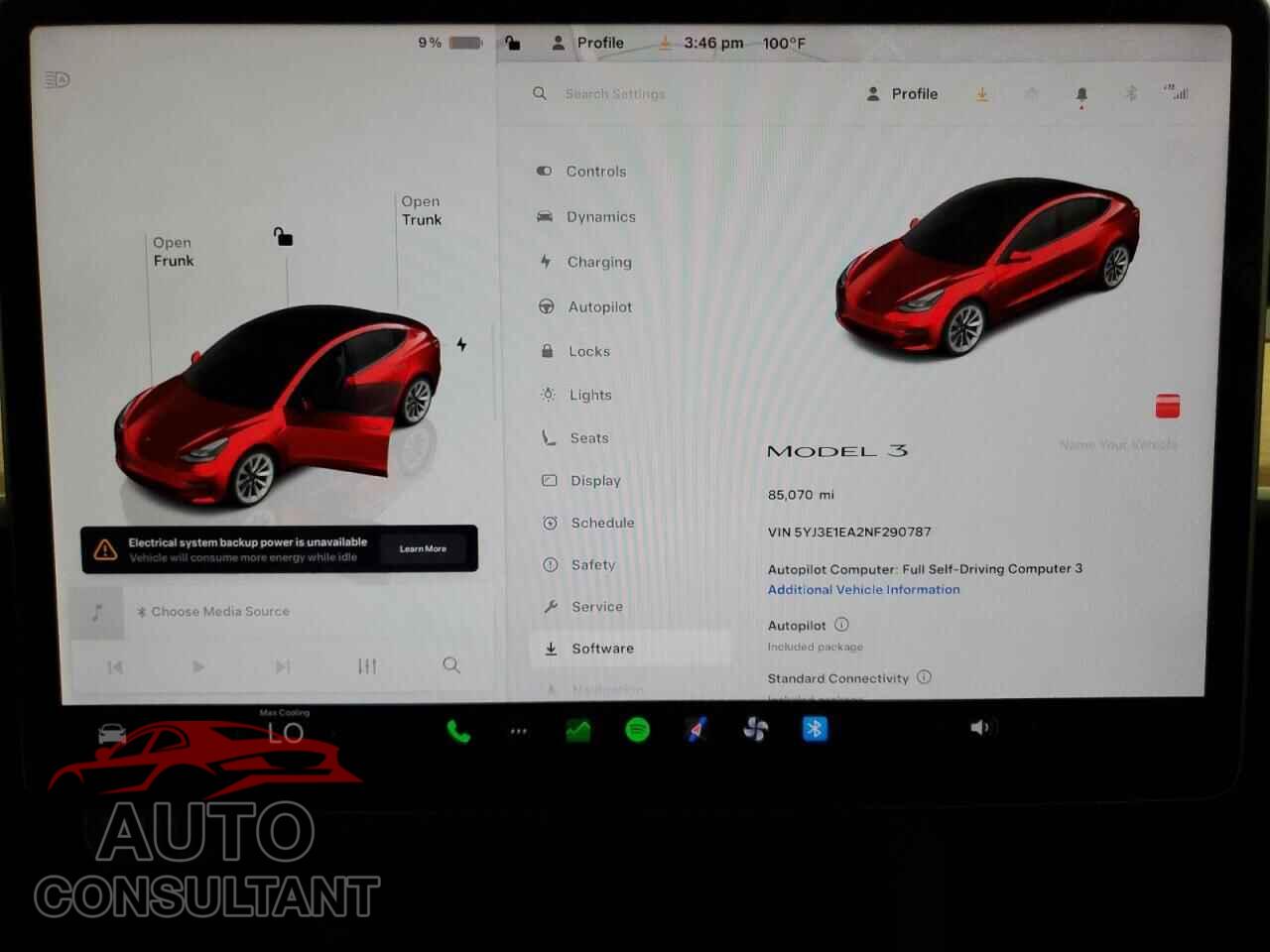 TESLA MODEL 3 2022 - 5YJ3E1EA2NF290787