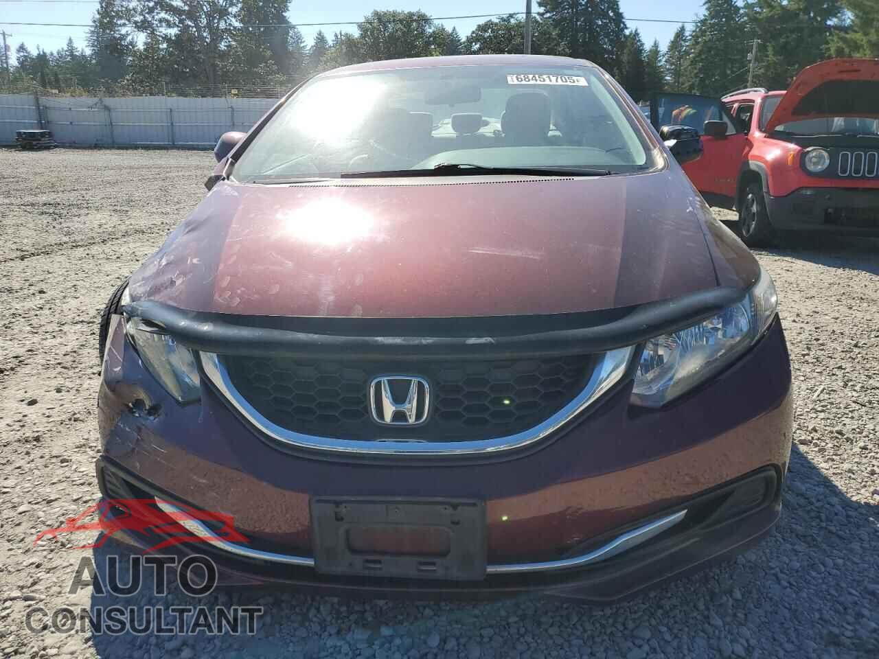 HONDA CIVIC 2013 - 19XFB2F55DE290459