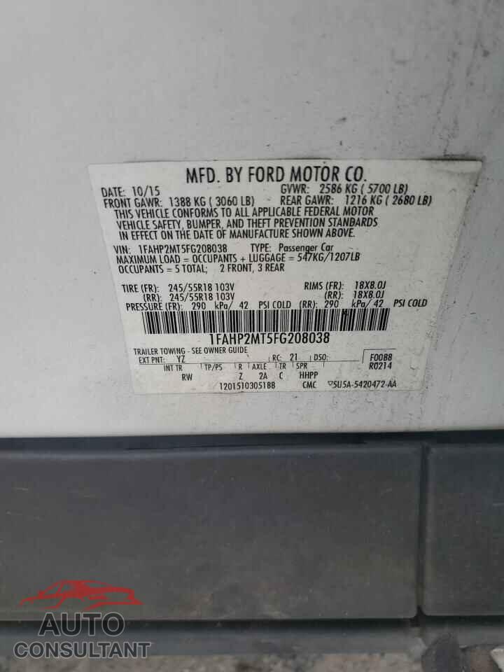 FORD TAURUS 2015 - 1FAHP2MT5FG208038