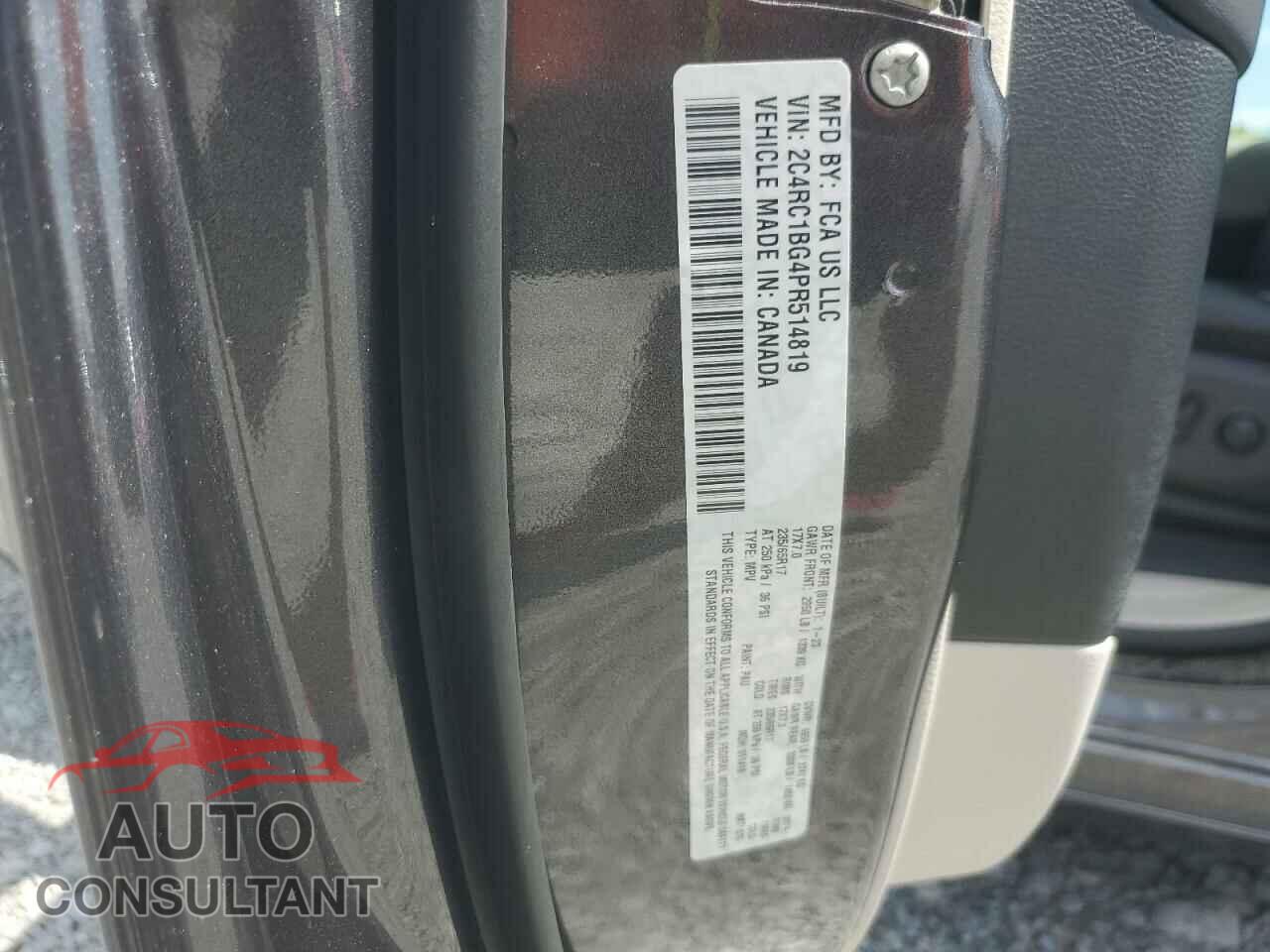CHRYSLER PACIFICA 2023 - 2C4RC1BG4PR514819