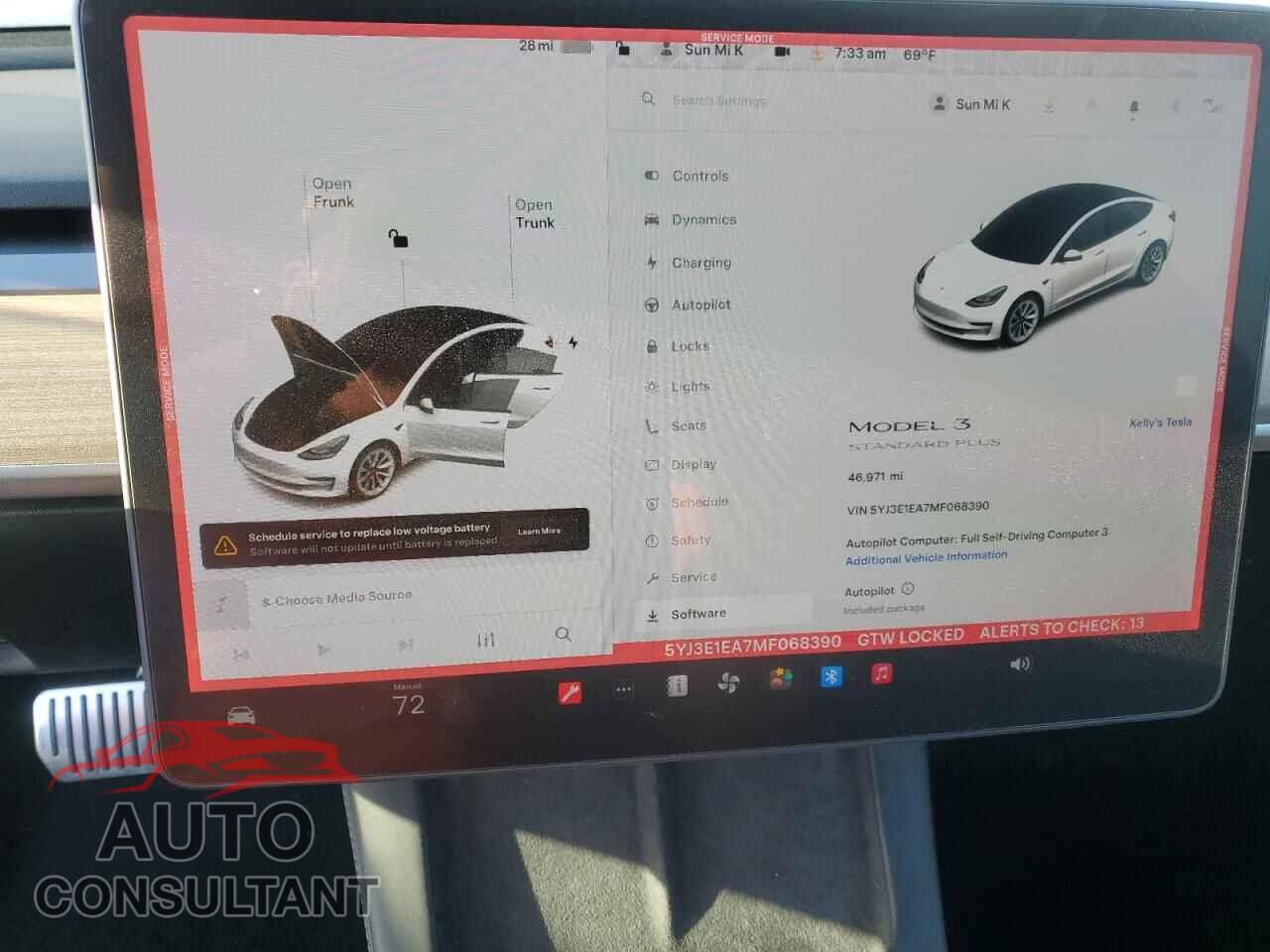 TESLA MODEL 3 2021 - 5YJ3E1EA7MF068390