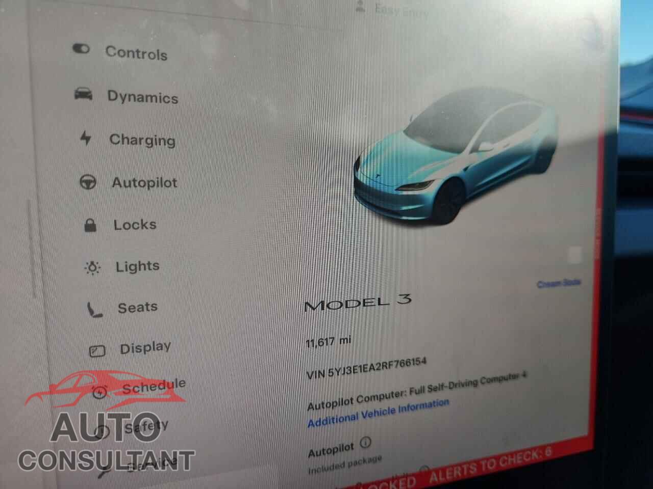 TESLA MODEL 3 2024 - 5YJ3E1EA2RF766154