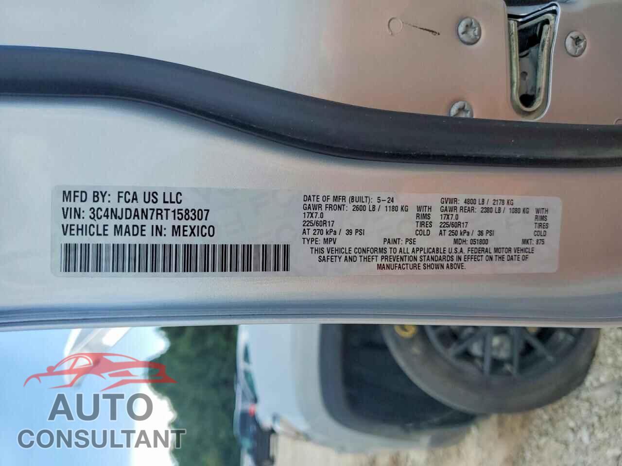 JEEP COMPASS 2024 - 3C4NJDAN7RT158307