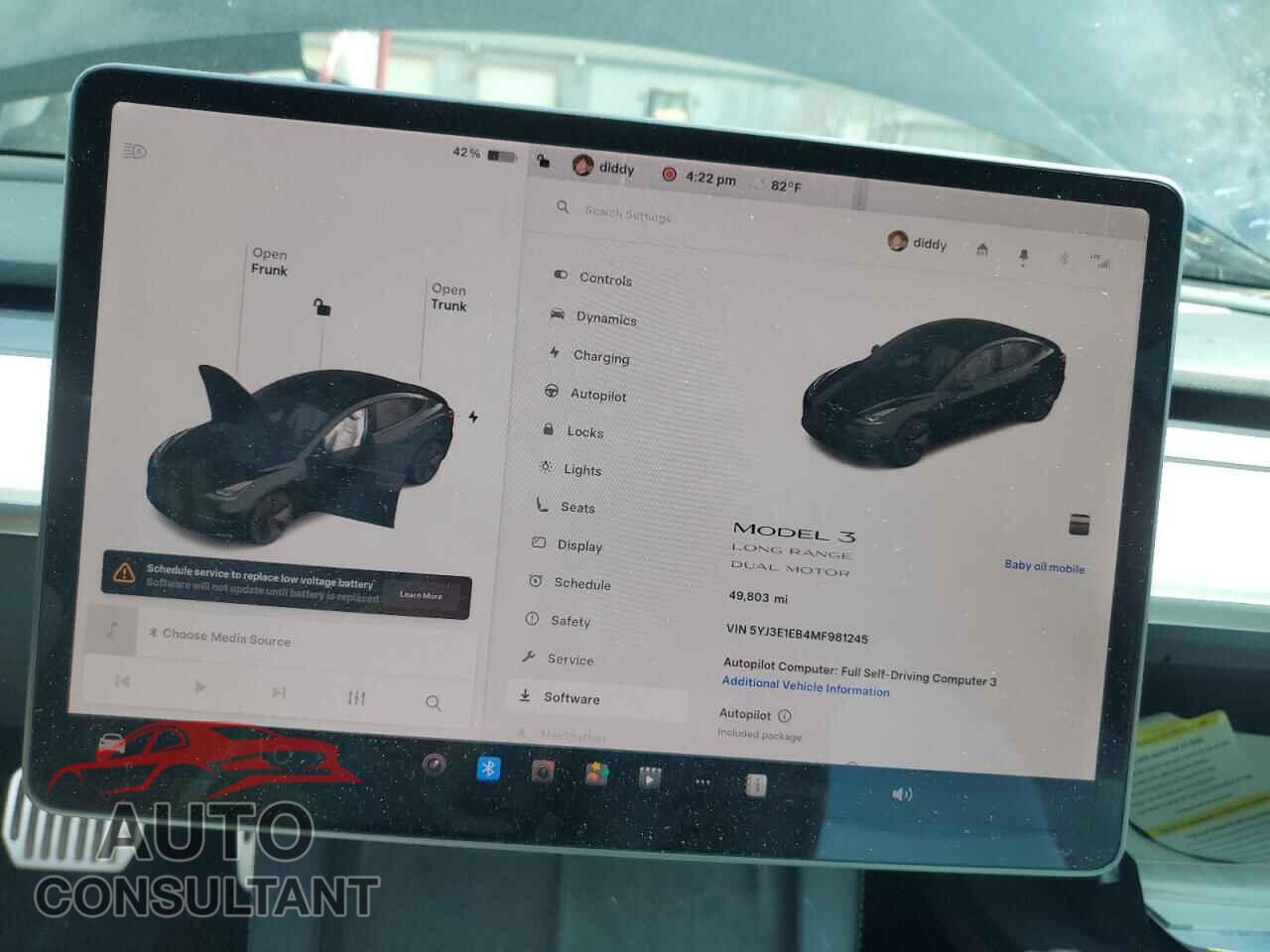 TESLA MODEL 3 2021 - 5YJ3E1EB4MF981245