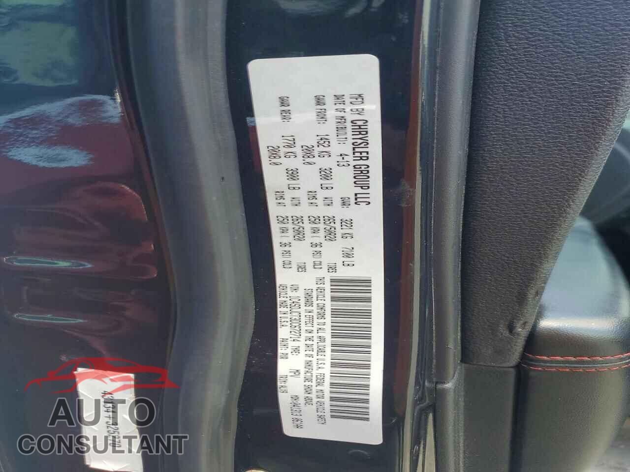 DODGE DURANGO 2013 - 1C4SDJCT3DC672714