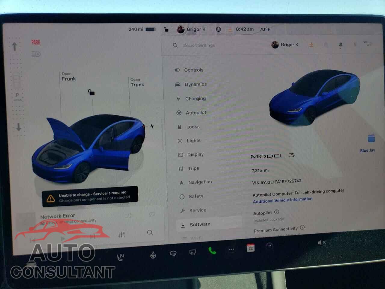 TESLA MODEL 3 2024 - 5YJ3E1EA1RF725742