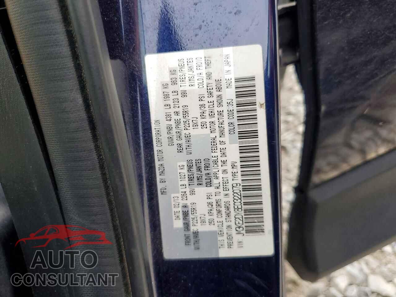 MAZDA CX-5 2014 - JM3KE2DY8E0322079