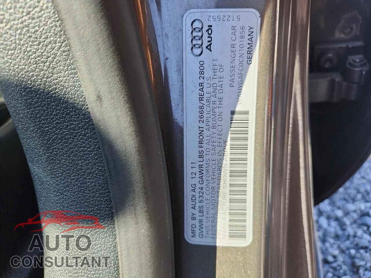 AUDI A7 2012 - WAUYGAFC0CN101856