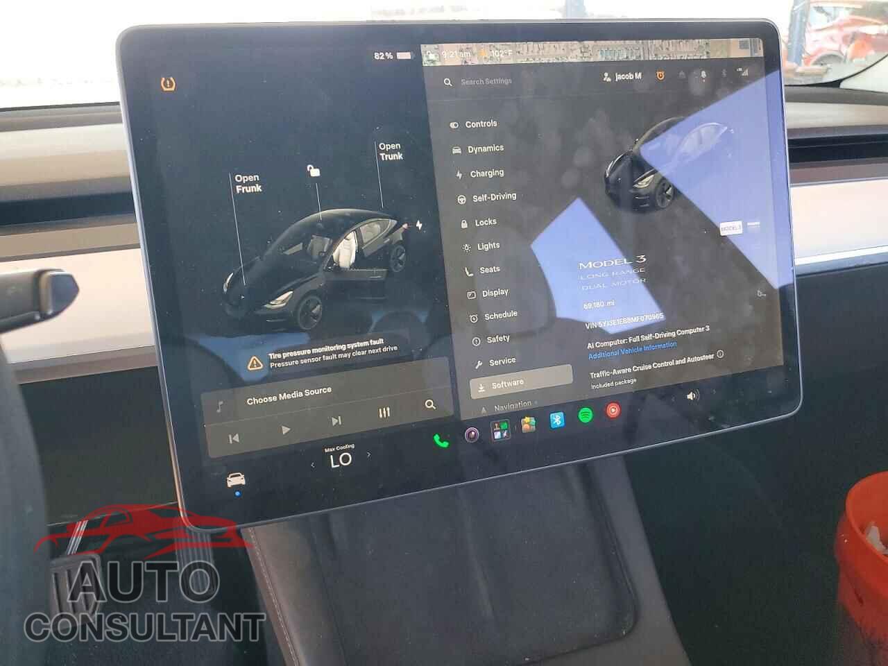 TESLA MODEL 3 2021 - 5YJ3E1EB8MF070965