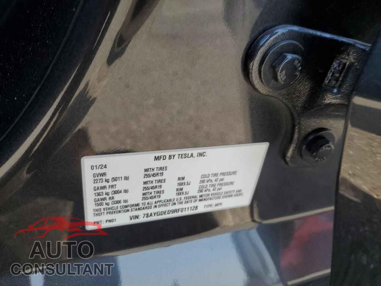 TESLA MODEL Y 2024 - 7SAYGDED9RF011128