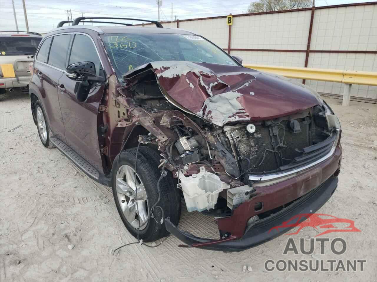 TOYOTA HIGHLANDER 2016 - 5TDYKRFH2GS164159