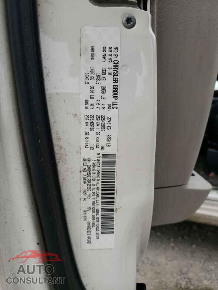 DODGE CARAVAN 2010 - 2D4RN5D11AR439596